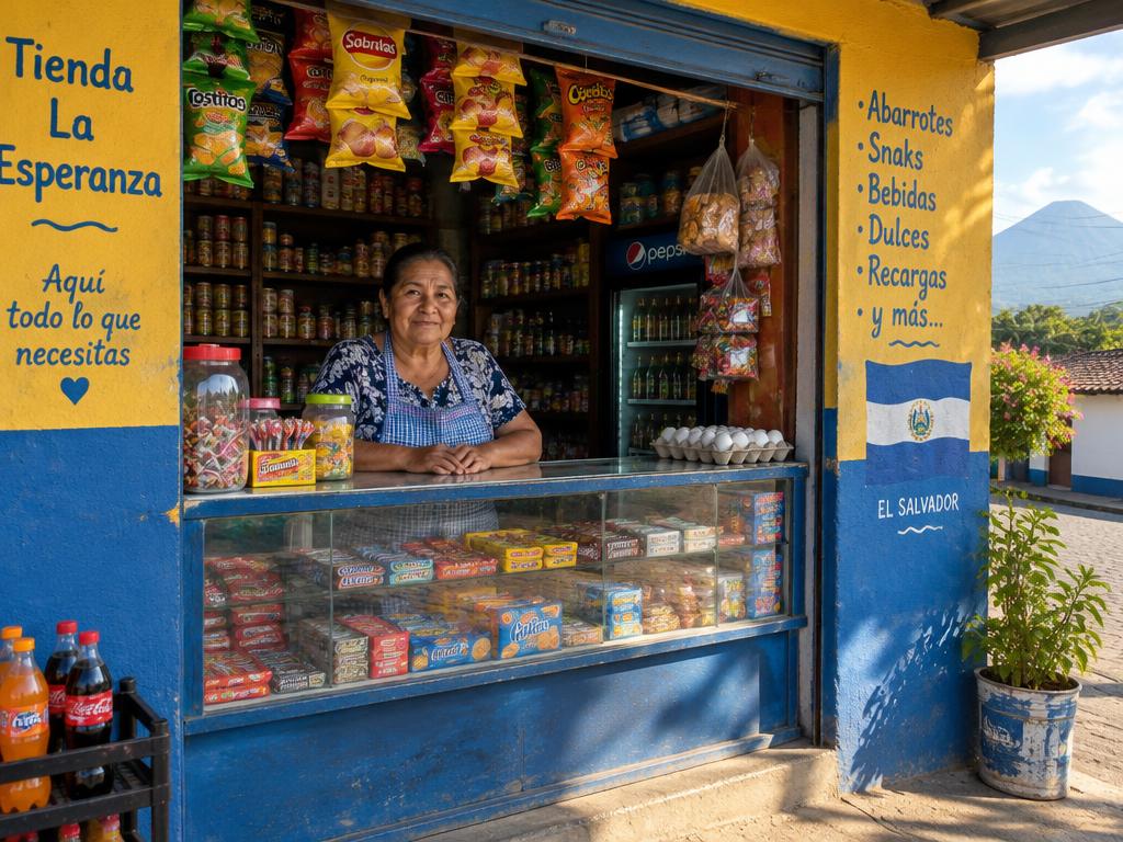 Doña Tere with her business — Corner store